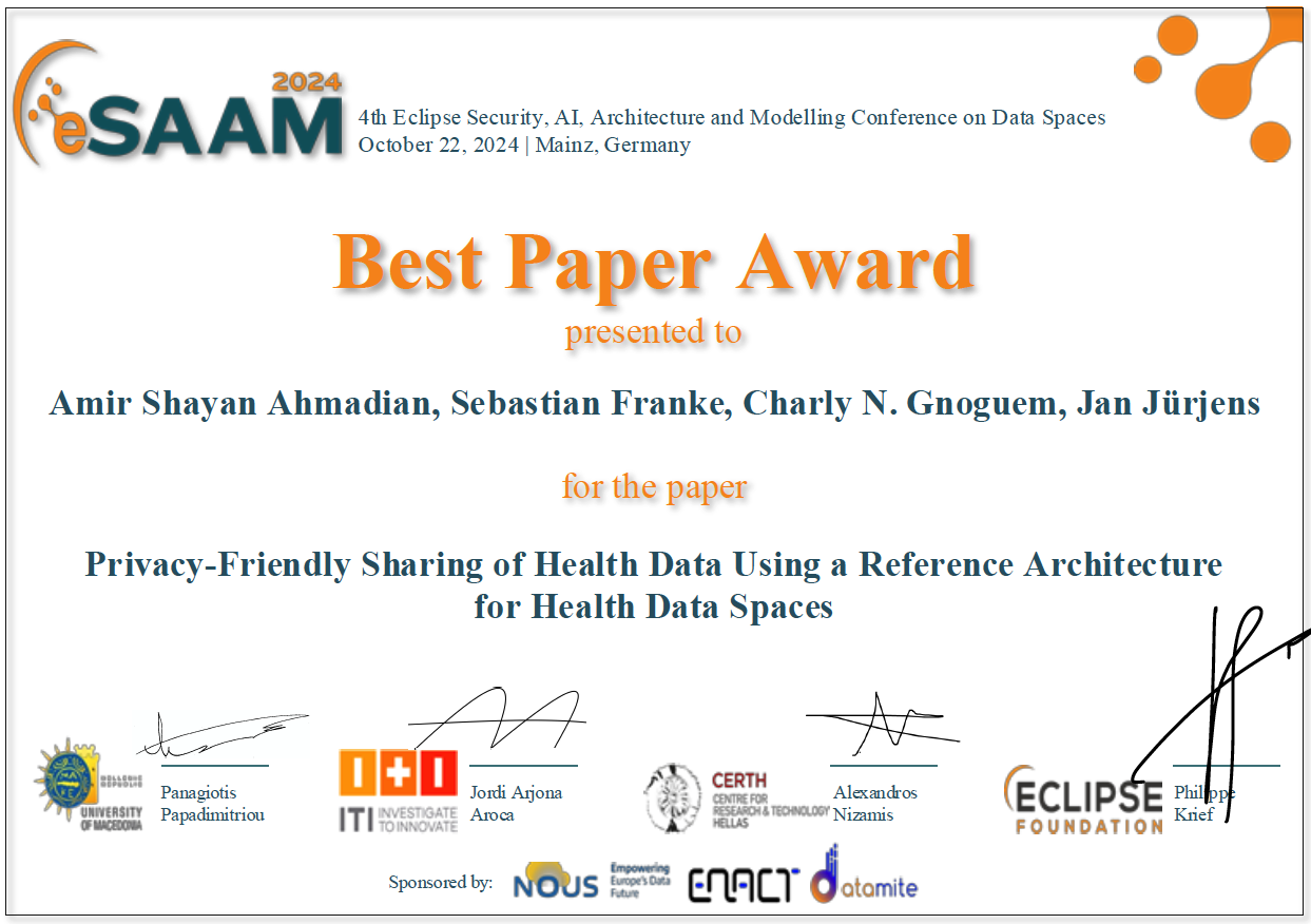 Best Paper Award